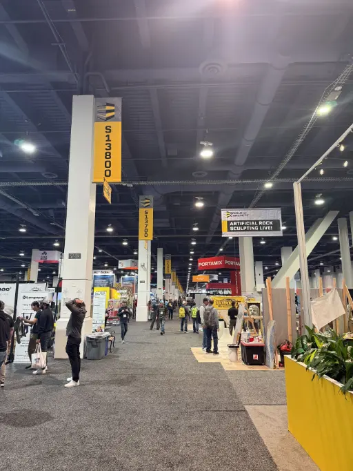 World of Concrete 2026 exhibition hall, Las Vegas.