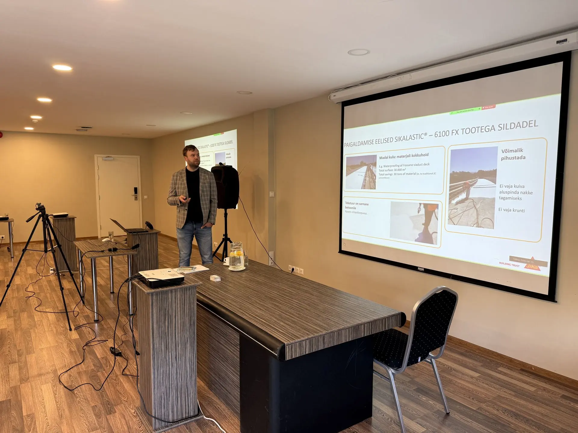Speaker Sika Estonia OÜ Project Sales Manager TM Flooring Baltics Sten Tiidt