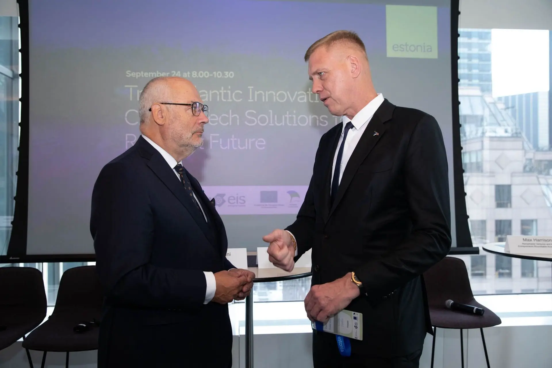 Indrek Uusalu, CEO of Primostar Group AS, met with Alar Karis, the President of Estonia, at the Estonian event during New York Climate Week.