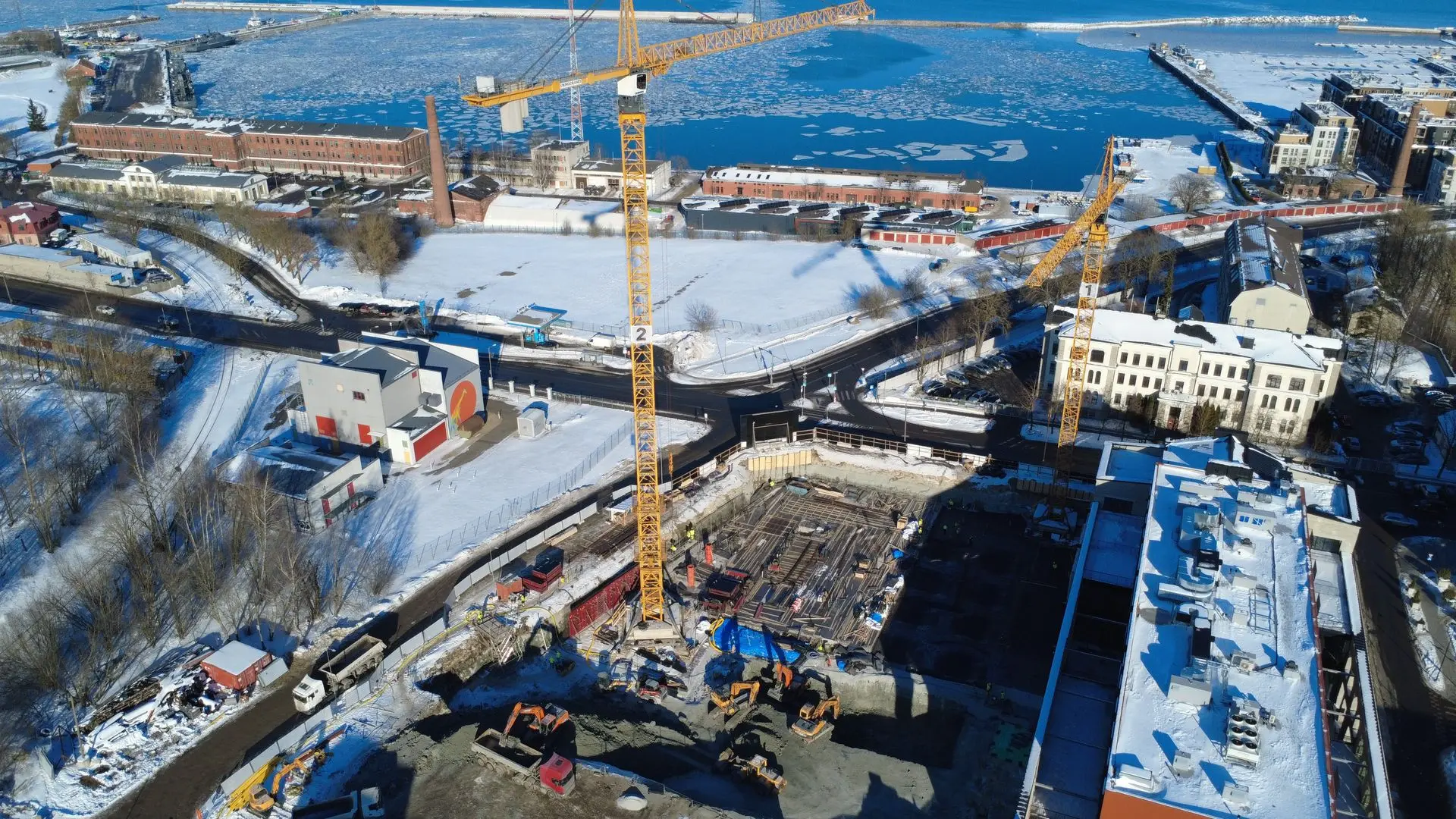 Volta quarter Volta Skai has begun construction. (Krulli 10, Põhja-Tallinn, Tallinn), Developer Endover and General Contractor Metropoli Ehitus.