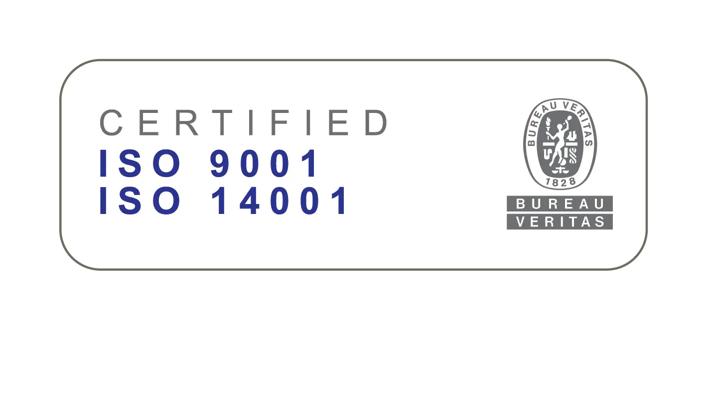 Primostar Tootmine OÜ has completed Bureau Veritas certification, and our manufacturing processes comply with the international ISO 9001:2015 and ISO 14001:2015 standards.