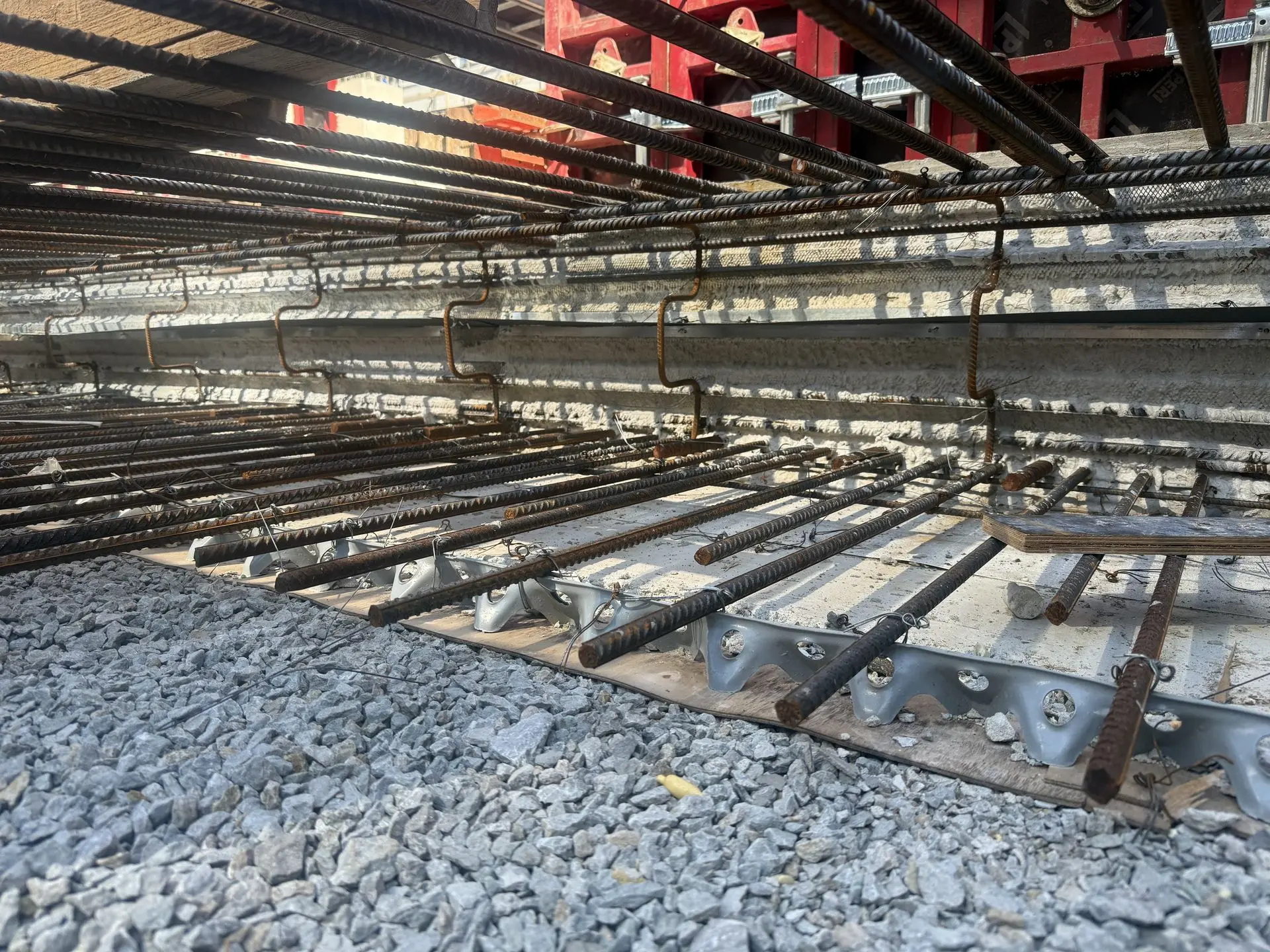 Primostar® Formwork Waterstop after concrete pouring.