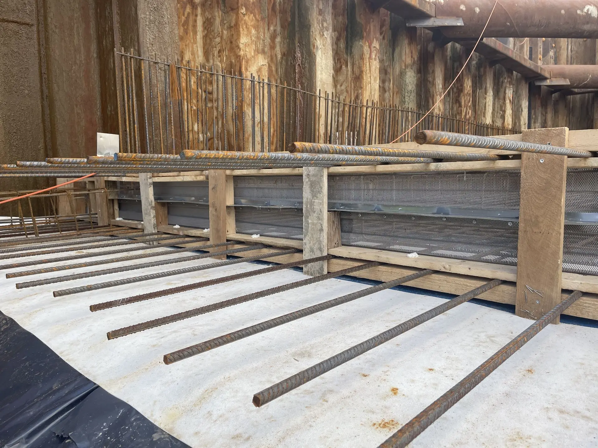 Primostar® Formwork Waterstop before concrete pouring.