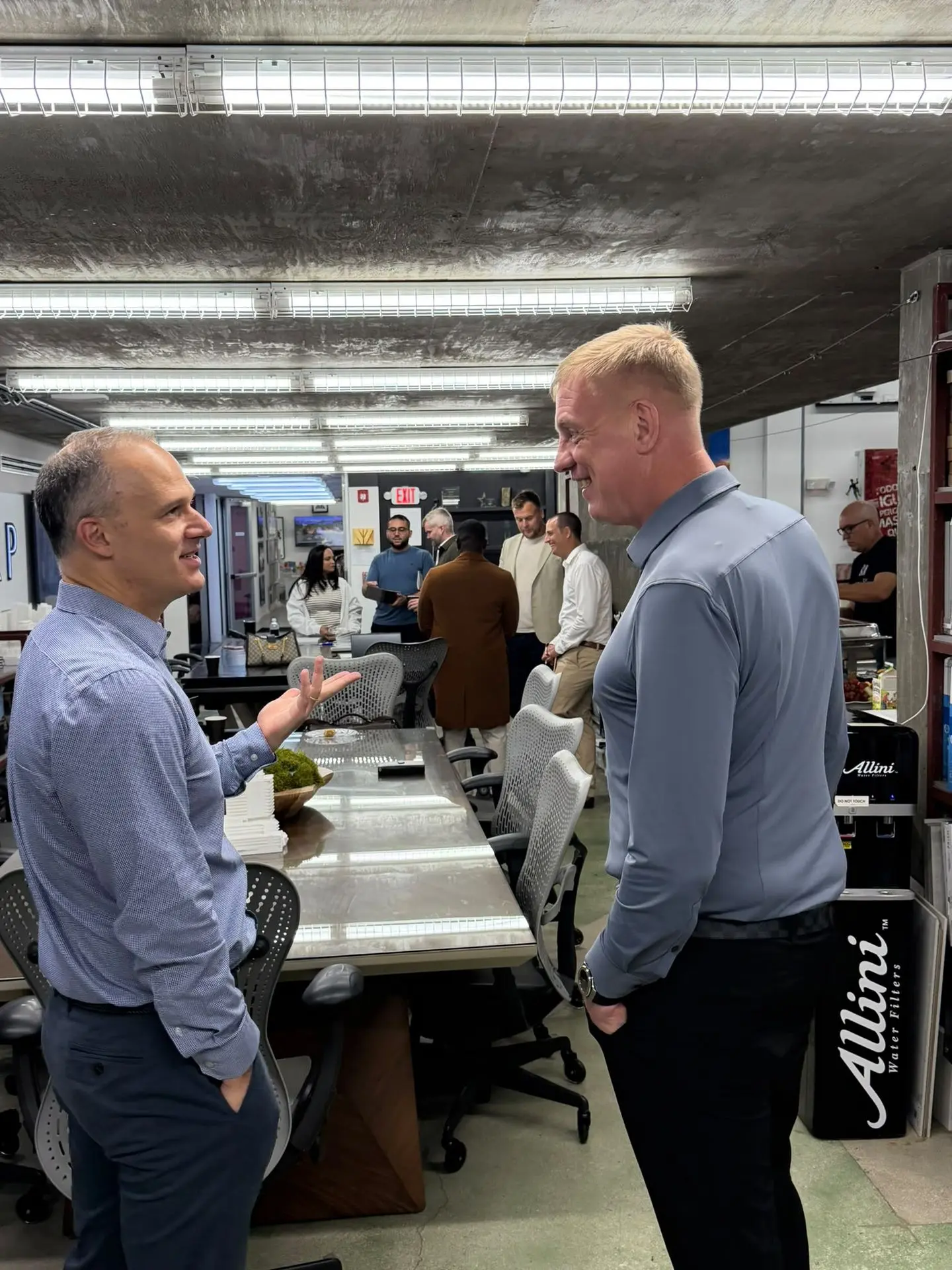 Primostar CEO Indrek Uusalu with James Kohnstamm at Kobi Karp Architecture & Interior Design. Miami, USA.