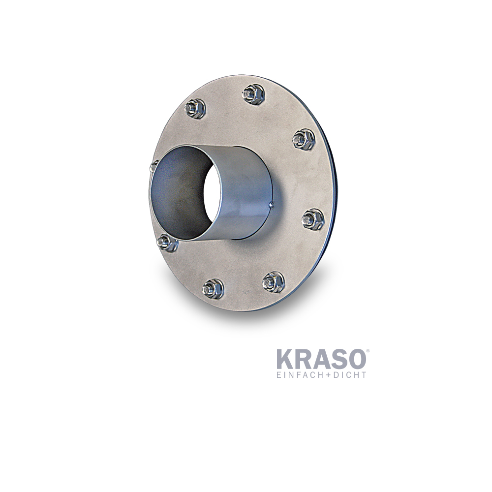 KRASO Flange Plate stainless steel V2A (1 pc)