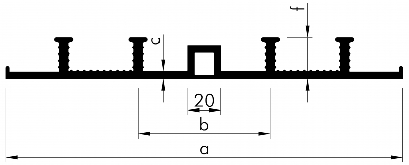 [AD500/35] KRASO AD 500 / 35 - 8 anchor, external expansion joint tape (m)